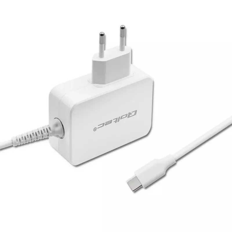 Netzteil QOLTEC 51039 65W AC-to-DC 220–240V 20.3V/3.25A Type C weiß, 1.7 m Kabel