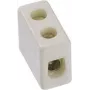 Elektrische Klemme Bachmann 950.000, Porzellan, weiß, Höhe 12 mm