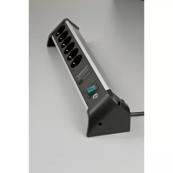 Power Extension Brennenstuhl 1391020600 3m 6 AC Outlets Indoor Schwarz Silver