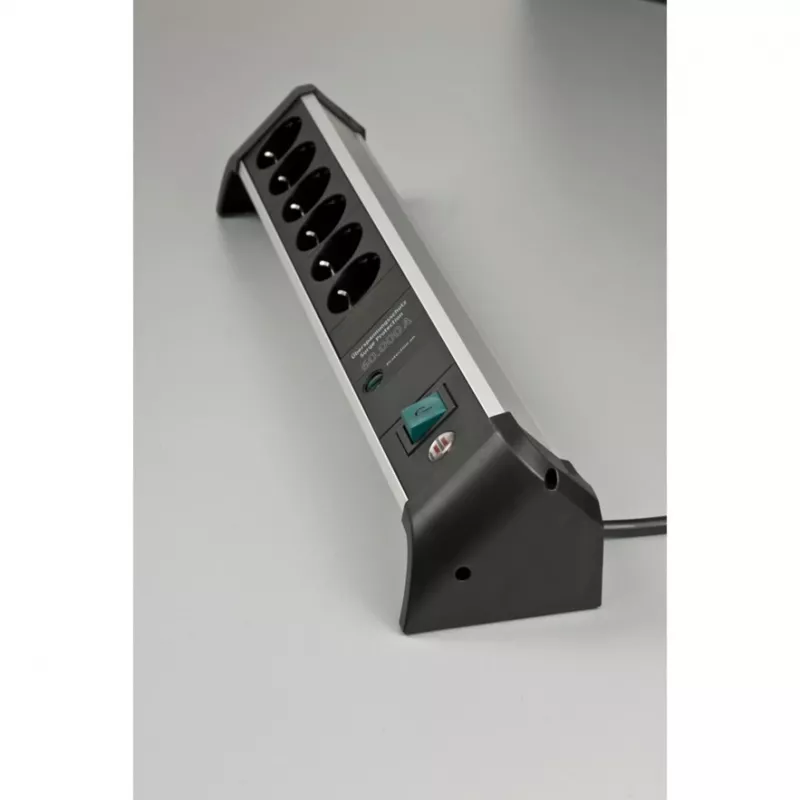 Power Extension Brennenstuhl 1391020600 3m 6 AC Outlets Indoor Schwarz Silver