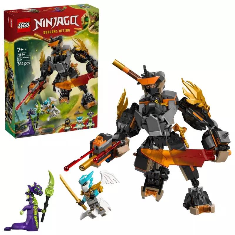 LEGO NINJAGO 71854 Coles Einsatz-Mech und Drache Zane