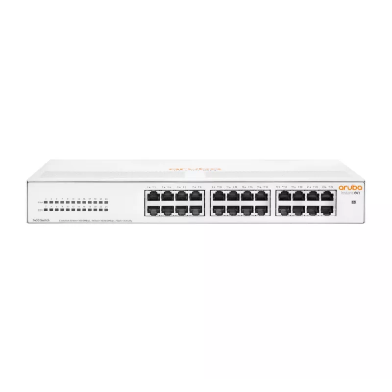HPE Aruba Networking Aruba Instant On 1430 24G Unmanaged L2 Gigabit Ethernet (10/100/1000) 1U Weiß