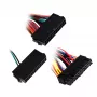 Netzteiladapter SILVERSTONE SST-PP10 — dualer 24-Pin- auf einzelnen 24-Pin-Kabeladapter