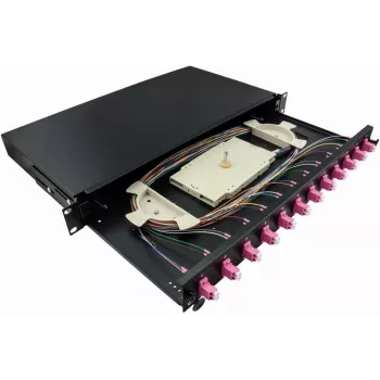 LogiLink F12LC4B - LC - Grau - Metall - Rackeinbau - 1HE - 480 mm (F12LC4B)