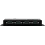 Serieller Geräteserver Exsys EX-6124-2POE — Ethernet auf 4× RS-232/422/485 mit PoE und 12V/3A-Netzteil
