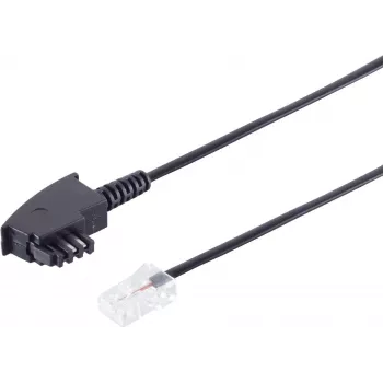 Telefonanschlusskabel ShiverPeaks 70002-0.5 — TAE-F-Stecker auf RJ45-Stecker, 0,5 m