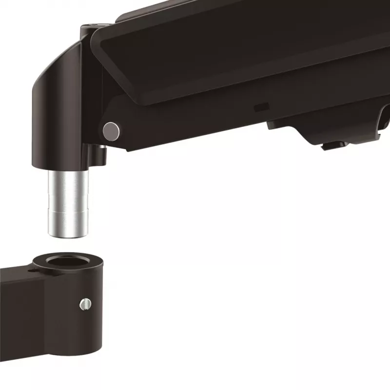 Maclean 2-fach Monitorhalterung, Gasfeder, 17-32 inch, 2-10 kg, schwarz, MC-136