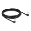 DeLOCK RJ45 Netzwerkkabel Cat.6A S/FTP schlank 90° abwärts 5m Schwarz