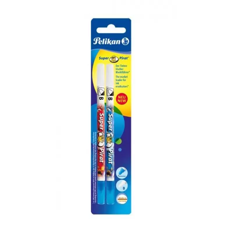 Radiergummi Pelikan Super-Pirat F/B Mehrfarbig 2 Stück
