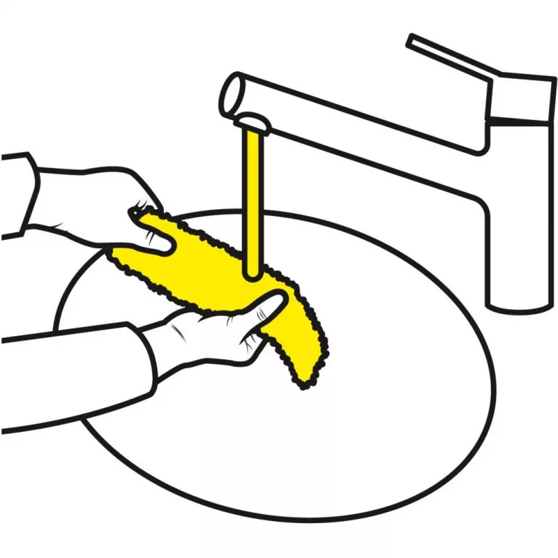 Fensterreiniger-Zubehör Karcher 2.633-130.0 — Mikrofaser-Reinigungstücher 275 mm (2 Stück)