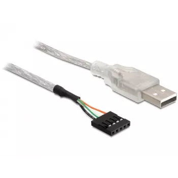 USB 2.0-A Stecker auf Pin-Header-Kabel DeLOCK 83078 Silber