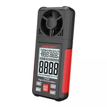 Tragbarer digitaler Windgeschwindigkeitsmesser Habotest HT605 mit Hintergrundbeleuchtung und Datenhalten