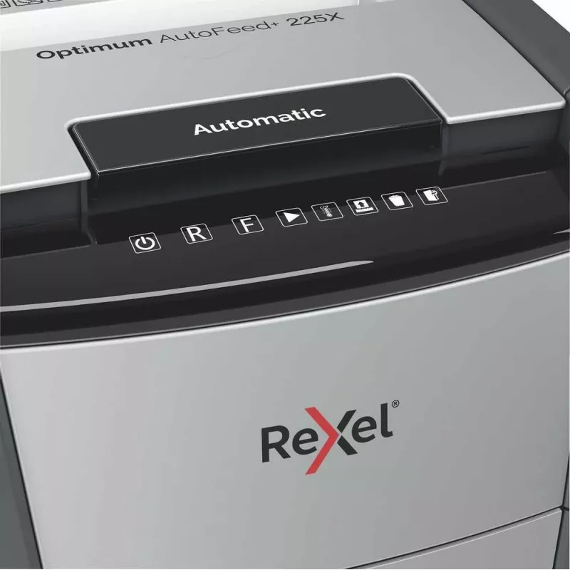 Rexel Optimum AutoFeed+ 225X Automatischer Kreuzschnitt-Aktenvernichter P4
