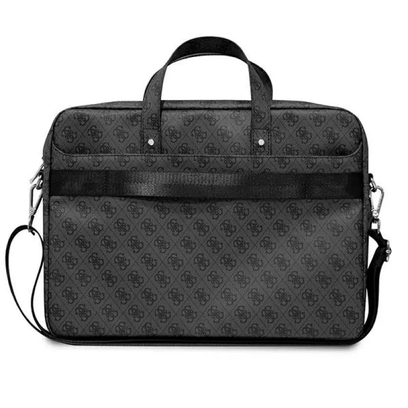 Laptoptasche GUESS GUCB15P4TK 16 Zoll schwarz Saffiano mit 4G Triangle Logo