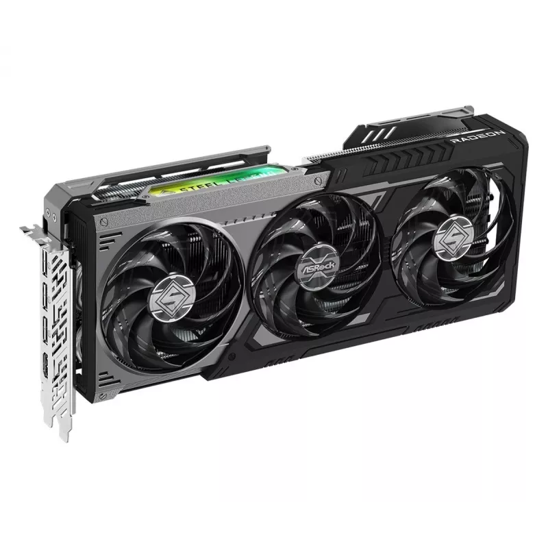 ASRock Radeon RX 9070 XT 16GB Steel Legend Dark Grafikkarte