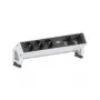 Stromverteiler Bachmann Desk 2 0,2 m 3 AC-Steckdosen Schwarz Weiß