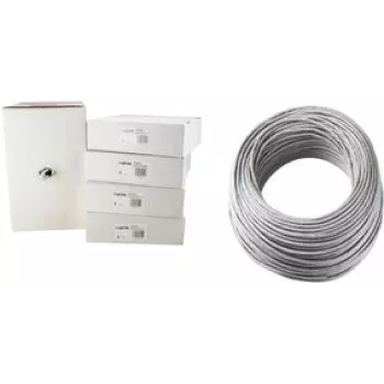 Netzwerkkabel S FTP Cat.6, PVC, Weiß, 305m
