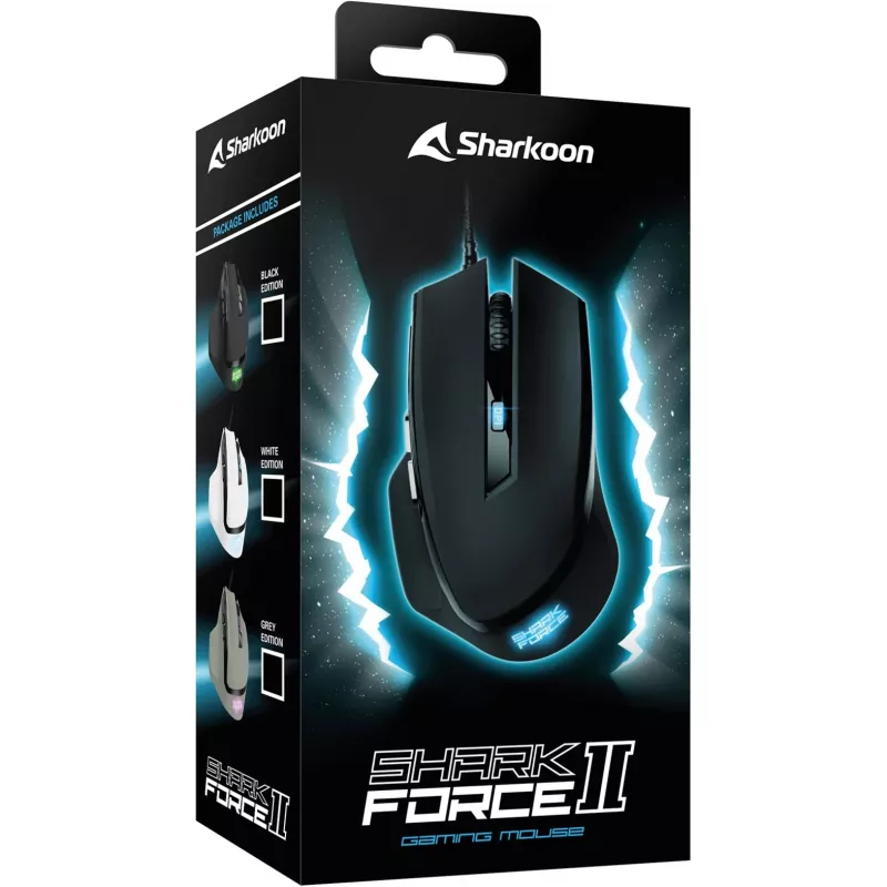 Maus Sharkoon SHARK Force II USB Typ-A Optisch 4200 DPI