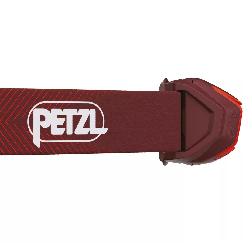 Stirnlampe Petzl Actik Core — LED, 100 lm, integrierter 1250 mAh USB-Akku, IPX4, rot