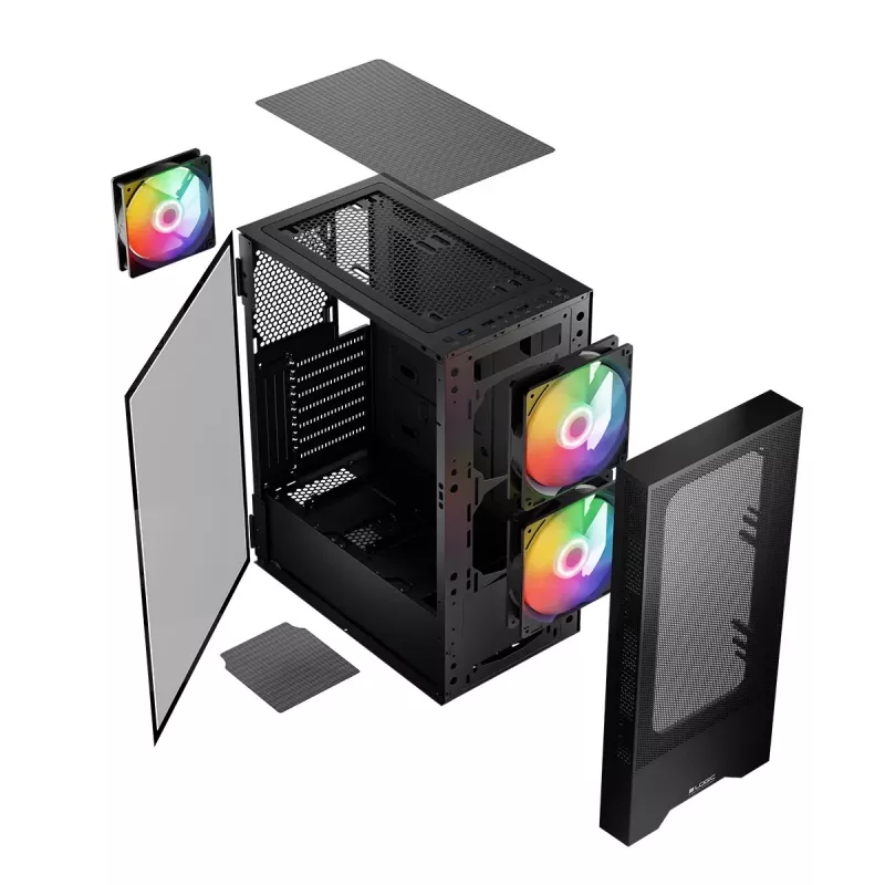 Logic ARYA ARGB MINIDI USB 3.0 Gehäuse Schwarz
