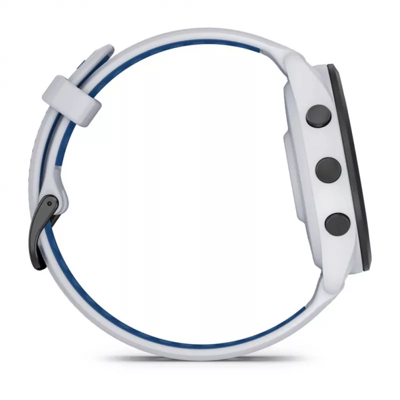 Smartwatch GARMIN Forerunner 265 — 46 mm GFRP-Gehäuse, AMOLED 1,3 Zoll, GPS/GLONASS/Galileo, 15 Tage Akkulaufzeit, 5 ATM, Silikonarmband