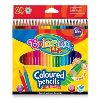 Colorino Kids Sechskant-Buntstifte 24 Farben