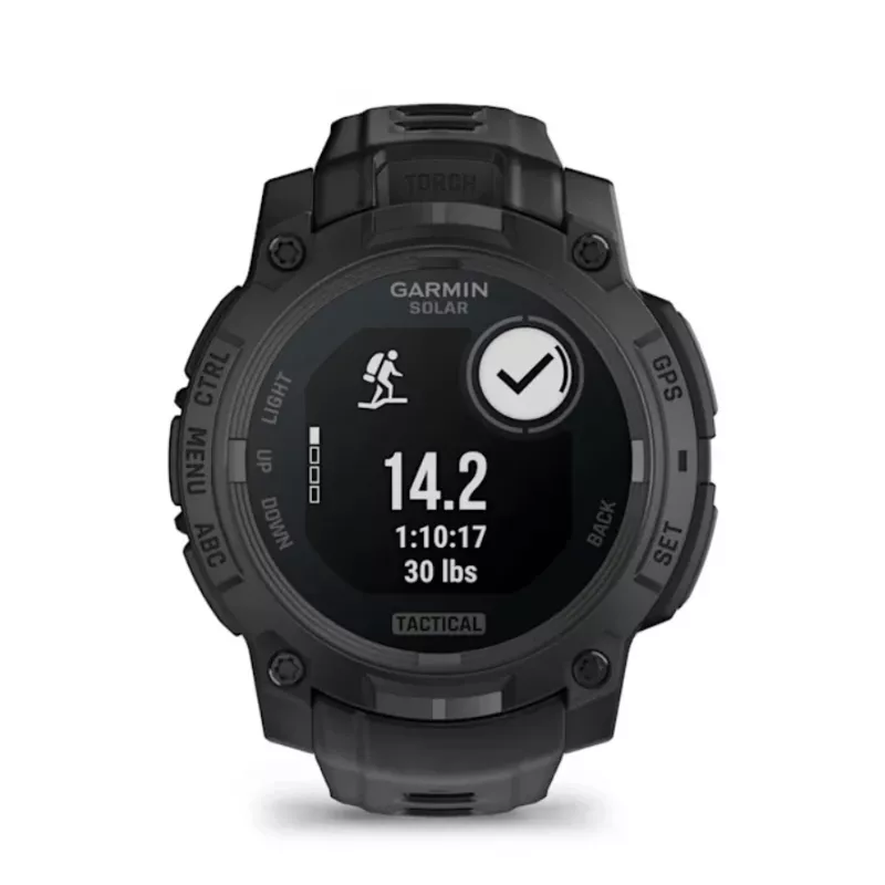 Smartwatch GARMIN Instinct 3 45mm Solar Tactical Edition Schwarz — 45 mm, Solar-Ladefunktion, GPS, Herzfrequenzmesser