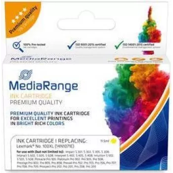 MediaRange Lexmark Nr. 100XL Gelb Kartusche
