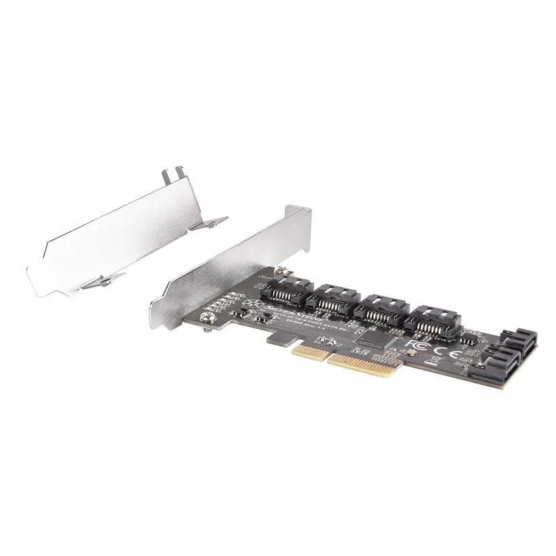 SILVERSTONE Serial ATA Controller SST-ECS06 — PCIe-Karte mit 6 SATA-Ports