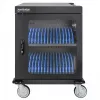 Manhattan Laptop-Ladewagen/-Trolley über AC-Adapter (EU) 32 Fächer, Installieren Sie den AC-Adapter (Netzkabel) des Geräts im Gerät, Geeignet für ALLE Laptops (bis 15,6 Zoll), iPads, MacBooks, Chromebooks, andere USB-C-Geräte, Fächer 380 x 30 x 280 mm, Schrank, Abschließbar