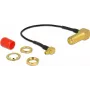 Koaxialkabel DeLOCK 89626 0,1 m SMA MMCX Schwarz