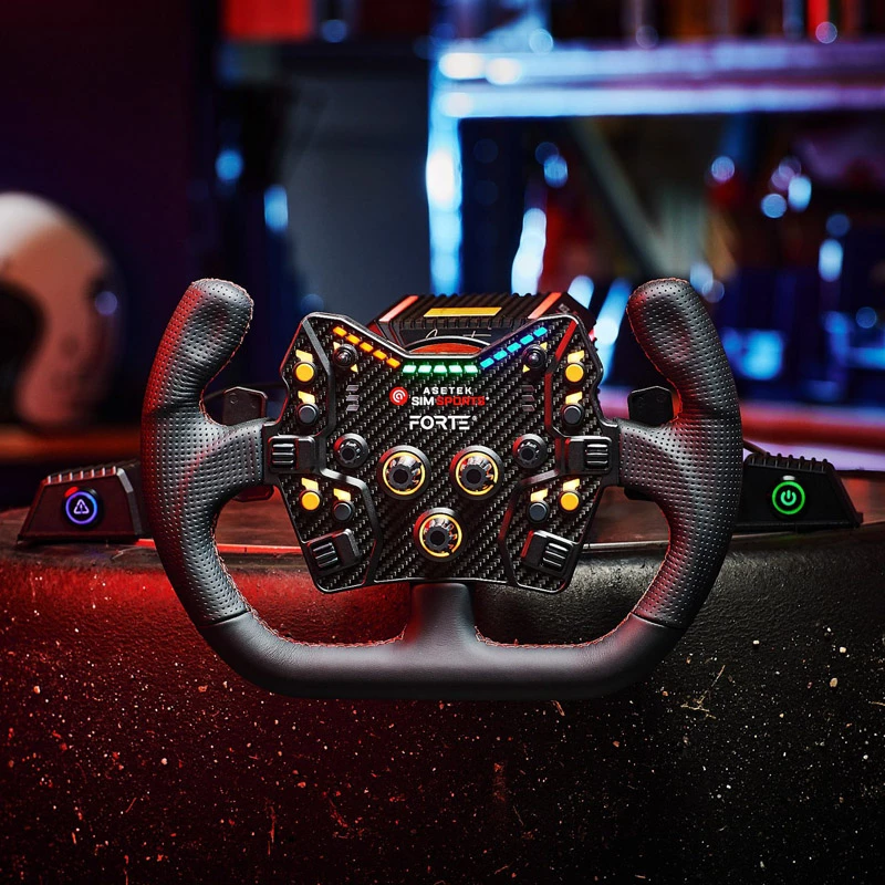 Asetek SimSports GT Rim - Open D, Leder