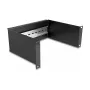 Rack-Einschub DeLOCK 10 Zoll Hutschienen-Panel 2U schwarz Metall 180mm