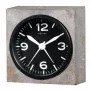 NeXtime Wanduhr 5167 Real Time Heavy Metal, 9,5x9,5x3,2 cm, Wand, Grau