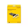 DeLOCK PCI Express x4 Karte 4 x RJ45 Gigabit LAN RTL8111 - PCIe - RJ-45 - PCIe 2.0 - Silber - PC - Windows 10 - Windows 11 - Windows 8.1 (88618)