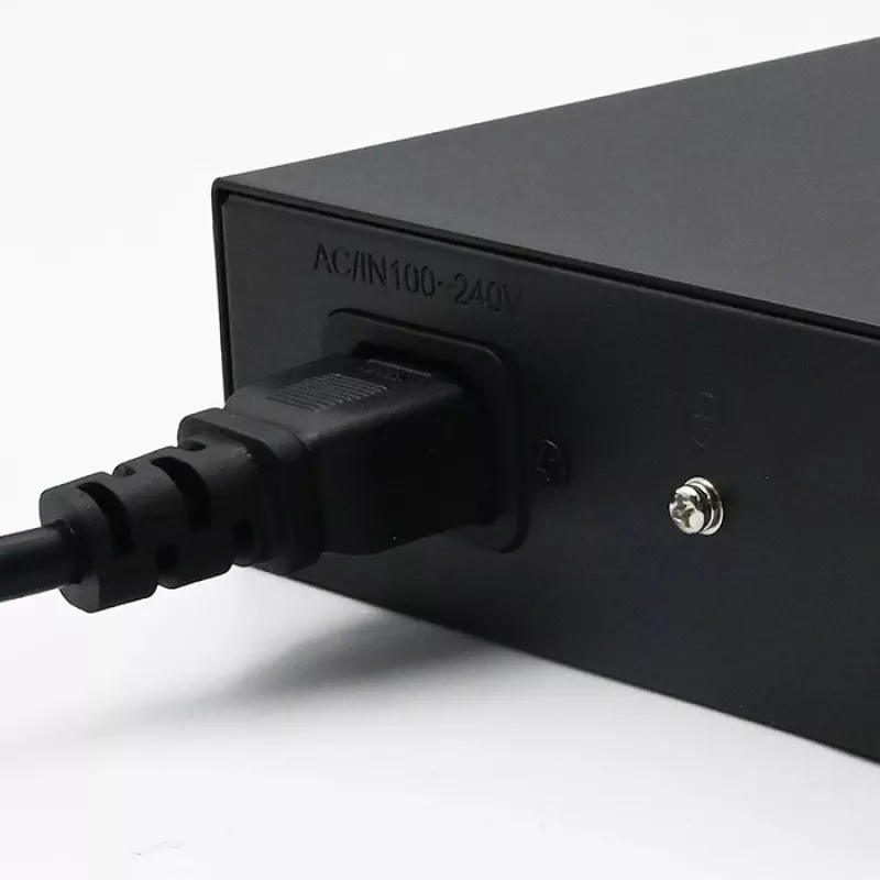 Netzwerk-Switch QOLTEC 52364 — Gigabit Ethernet PoE 16xRJ45, 2xSFP