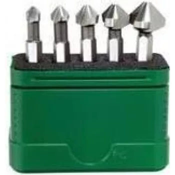 Wiha Senkbohrer-Set 5-teilig 6.3 mm, 8.3 mm, 10.4 mm, 12.4 mm, 16.5 mm HSS 28027 1/4 (6.3 mm) 1 Set (28027)