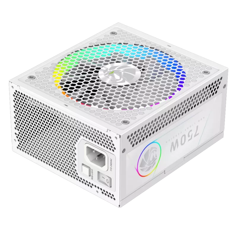 Gamemax Netzteil, 80 PLUS, Gold | RGB 750G WH | 750 W