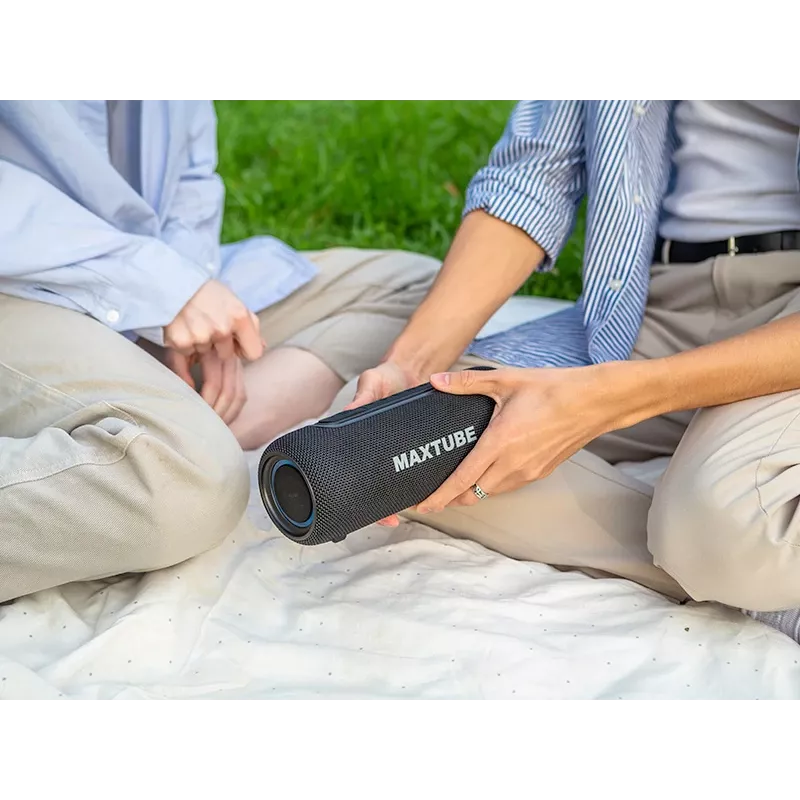 Lautsprecher TRACER MaxTube 20W TWS Bluetooth, schwarz — tragbarer kabelloser Sound, Stereoklang