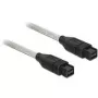 FireWire-Kabel DeLOCK B/B 2,0 m Grau
