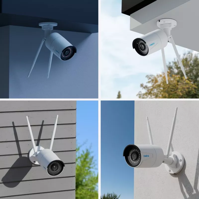Reolink W320 – 5MP Outdoor-Überwachungskamera, 2,4/5 GHz Wi-Fi, Personen-/Fahrzeug-/Tiererkennung, 30 m Nachtsicht