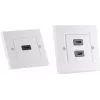shiverpeaks BASIC-S HDMI Wanddose, 2x HDMI, Reinweiß