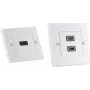 shiverpeaks BASIC-S HDMI Wanddose, 2x HDMI, Reinweiß