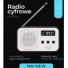 Tragbares Digitalradio Adler AD 1907 — UKW/MW, digitaler Tuner, Wecker, USB-C, 600 mAh Akku, LCD, 20 Senderspeicher, Teleskopantenne