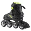 Nils Extreme NH18191 2IN1 Inline Skates Schwarz/LIME GRÖSSE L (39-43) mit austauschbaren Hockey-Skates