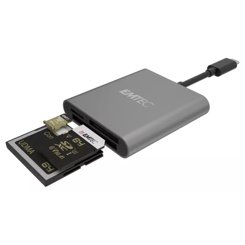 Kartenleser Emtec ECCAREADT610C USB 3.1 Grau
