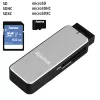 Hama 123900 Kartenlesegerät USB 3.2 Gen 1 (3.1 Gen 1) Schwarz, Silber