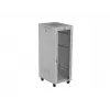 19 Zoll 32HE LANBERG Stand-Rack-Schrank 600×800 mm Grau mit Glastür und LCD (flach Pack)