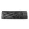 Tastatur Gembird KB-U-103-RU Büro USB QWERTY Englisch Russisch Schwarz