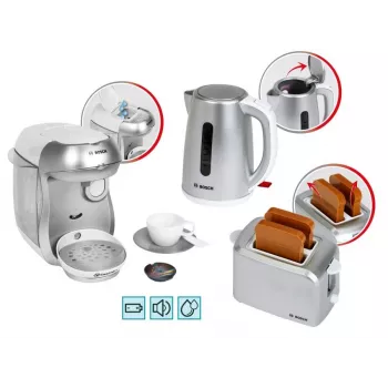 KLEIN Frühstücksset silber – Kinder-Rollenspiel-Küchen-Frühstücksspielset